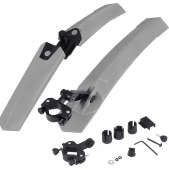 Blatník na kolo BLATNÍKY NA KOLO SADA PŘEDNÍ ZADNÍ MTB 26-29" ŠEDÉ 2