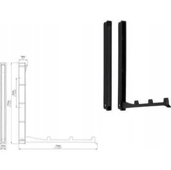 Věšák Nábytkový věšák SIRO 2227-177PB12 černý matný