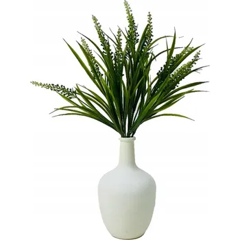 umělá květina TRÁVA KYTICE LISTŮ TRÁVY REAL TOUCH TRÁVA S KLÁSKY LISTY DO VÁZY 50 cm
