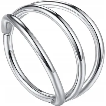 Náramek PIERCING Clicker stříbrný trojitý do Helixu Conchu Ocel Ch.316L 1,2/8