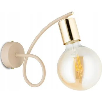 Nástěnné svítidlo Nástěnné svítidlo HowHomely béžové, zlaté E27 60 W