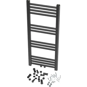 Radiátor Koupelnový radiátor vodní Granitan 331 W 40 x 100 mm černý