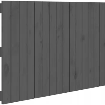 Čelo postele dřevěné šedé 95,5x3x60 cm