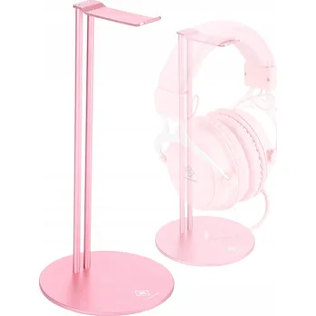Sluchátka Hliníkový stojan na sluchátka, růžový, stabilní, 25,5 cm