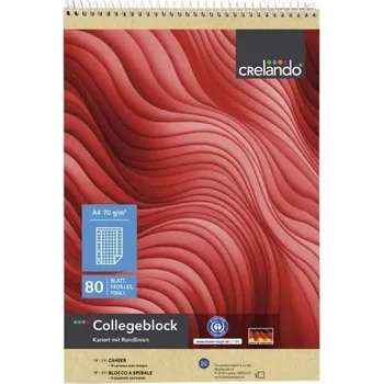 Sešit Sešit A4 s mřížkou Crelando, 80 listů