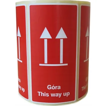 Samolepící etiketa ŠTÍTKY / NÁLEPKY S POTISKEM THIS WAY UP