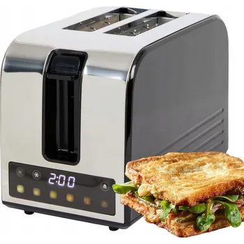 Topinkovač NASTAVITELNÝ DIGITÁLNÍ TOUSTOVAČ S DISPLEJEM, 6 STUPŇŮ OPÉKÁNÍ