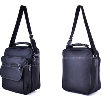 Malá ČERNÁ PÁNSKÁ TAŠKA přes RAMENO do PRÁCE VERTIKÁLNÍ Aktovka C5 20x25x11 cm 6 L