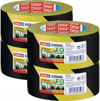 Lepicí páska TESA Signal Univerzální výstražná páska žluto-černá 66 m x 50 mm x 4 ks