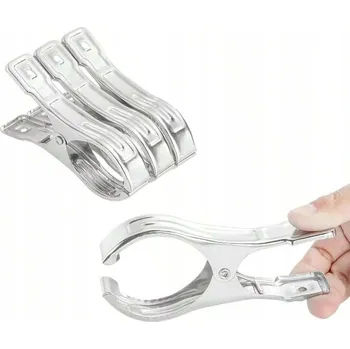 Držák na ručník Z NEREZOVÉ OCELI KOLÍČKY NA PLÁŽOVÉ RUČNÍKY A LŮŽKOVÉ POTŘEBY 16 cm 2 kusů