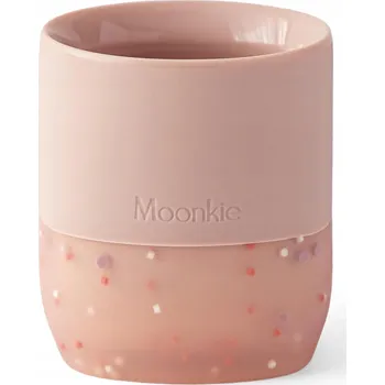 DĚTSKÝ SILIKONOVÝ HRNEK 60 ml RŮŽOVÝ ERGONOMICKÝ STABILNÍ ZÁKLADNA