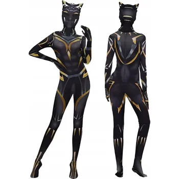 Karnevalový kostým KOSTÝM PŘEVLEK PANTER COSPLAY SUPERHRDINA SKIN FESTIVAL 122 128