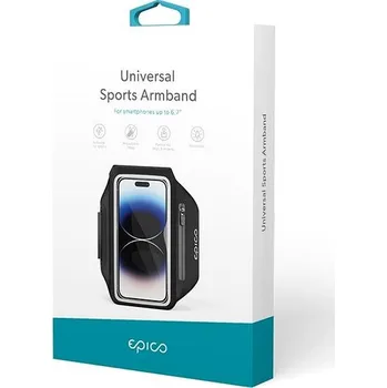 Pouzdro na mobilní telefon Epico Armband Sport pro smartphony až 6.7" černý