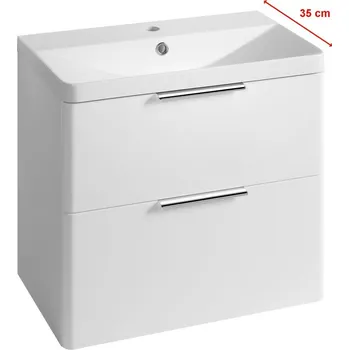 Koupelnový nábytek Aqualine Deneb Umyvadlová skříňka 60,5x55x34,5cm, bílá mat, DN264