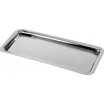 OCELOVÝ servírovací tác obdélníkový talíř podnos na chlebíčky a občerstvení