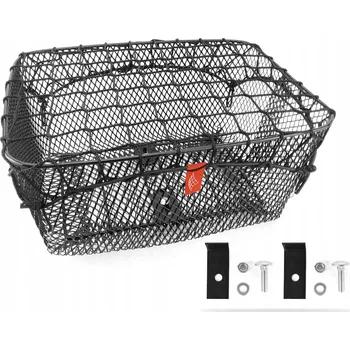 Košík na láhev Zadní košík na kolo BikePoint G61 Koszyk metalowy na bagażnik 41x31 + siatka černý