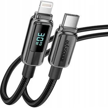 Datový kabel Kabel innostyle USB-C - Apple Lightning 1,2 m černý