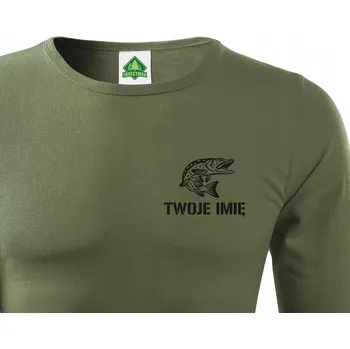Pánské tričko Tričko ForestMax Longsleeve Forestmax Štika 14 + Tvé jméno dlouhý rukáv vel. XL