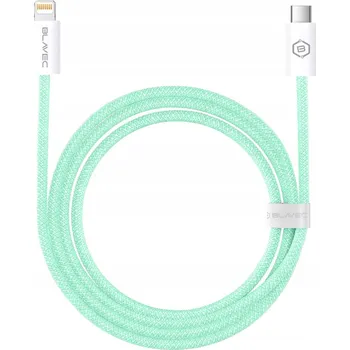 Datový kabel Kabel Blavec USB-C - Apple Lightning 1 m zelený