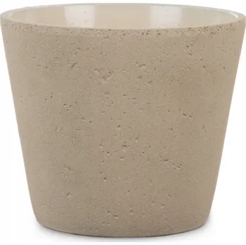 Květináč Béžová obal na květináč na květináč Scheurich 18 beton