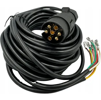 Auto elektroinstalace Kabelový svazek pro přívěs 7 pinů 7 metrů zástrčka s kabelem instalační sada