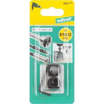 Vrták Sada hloubkových dorazů Wolfcraft 4681000 3 ks