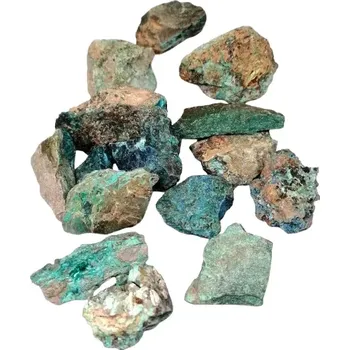 Sběratelství Chryzokol / malachit surový – esoterický kámen 1 ks