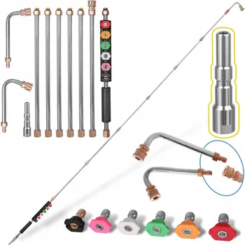 Příslušenství pro vysokotlaký čistič MODULÁRNÍ TELESKOPICKÝ NÁSTAVEC 2,8 m TRYSKY PRO TLAKOVÉ MYČKY KRANZLE KEW ALTO NILFISK D12