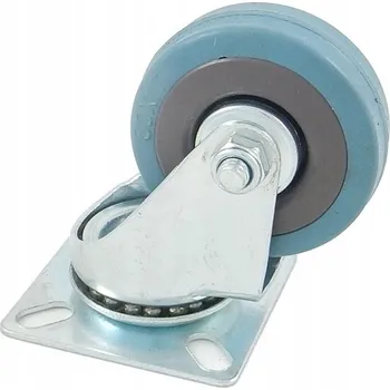 Pojezdové kolečko Otočné kolečko s brzdou, plast-guma, 50 mm 710050