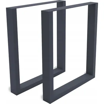 Stolová podnož Kovové nohy ke stolu 70 x 72 cm černé matné