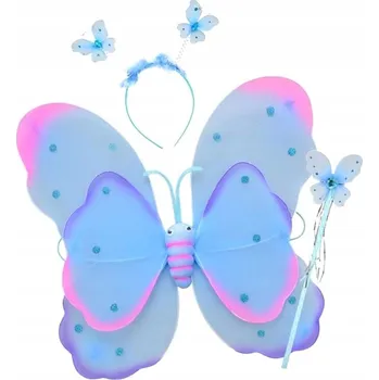 Karnevalový kostým Dětský Kostým motýlí víly modrý Arpex