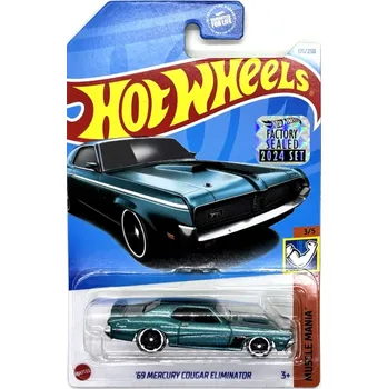 autíčko 69 Mercury Cougar Eliminator Tourquoise - HOT WHEELS