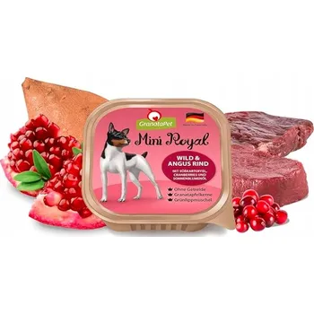 Krmivo pro psa GranataPet Mini Royal Wild & Angus vlhké krmivo pro dospělé psy malých plemen 150 g