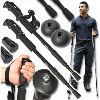 Trekingová hůl Hole na Nordic Walking 63-135 cm černé