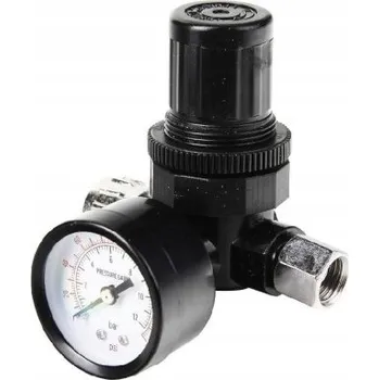 Příslušenství ke kompresoru REDUKTOR TLAKU VZDUCHU 1/4" REGULÁTOR 1-10 BAR PRO PISTOLE AIRKRAFT