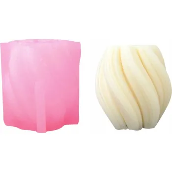 Forma na odlévání Silikonová forma Spirální vlna VELKÁ na svíčky, vosk, sádru, DIY GH-FS320