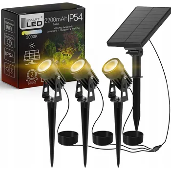 Venkovní osvětlení Solární lampa zapichovací Smartled černá 260 lm teplá bílá voděodolná