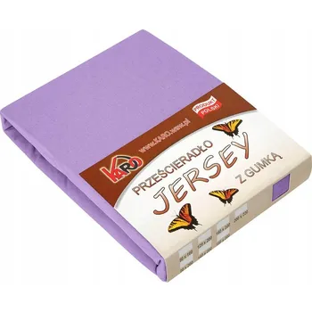 Prostěradlo Prostěradlo jersey s gumou 160x200 fialové KARO