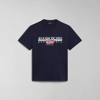 Pánské Tričko s krátkým rukávem NAPAPIJRI S-AYLMER NP0A4HTO1761 – Tmavě modrá S