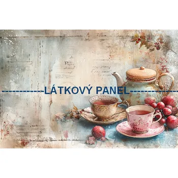 Panel bavlna - Zátiší se šálkem - VI-73 Velikost: 60x40cm
