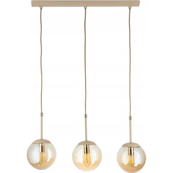 Závěsné svítidlo Maro béžovo-zlaté Sklo 3xE14 55 cm Moderní provedení Taupe