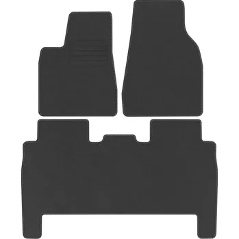 autokoberec Koberce Edecor velurové 3 ks