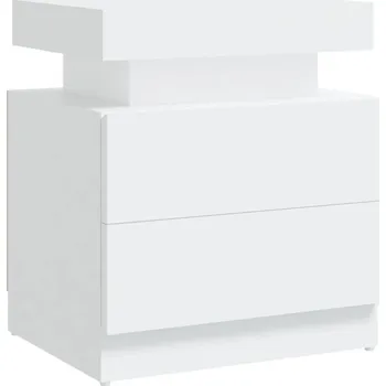 Noční stolek Bílý noční stolek 45x35x52 cm