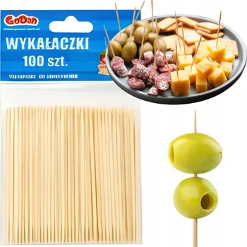 Jednorázové nádobí Párátka GoDan 6,5 cm 100 ks bambusové