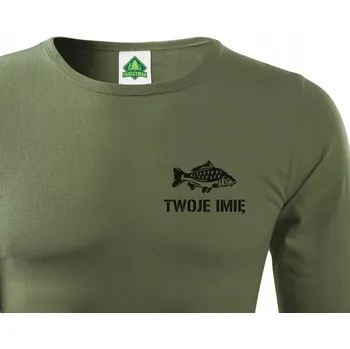 Pánské tričko Tričko ForestMax Longsleeve Forestmax Kapr č. 3 + Tvé jméno, dlouhý rukáv vel. XXL