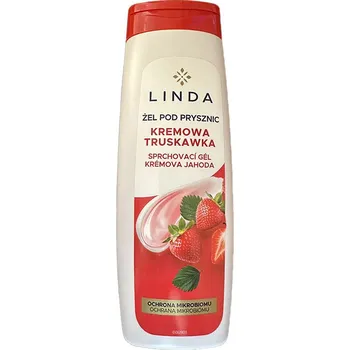 Koupelová kosmetika Linda Krémový sprchový gel - jahoda (400 ml)