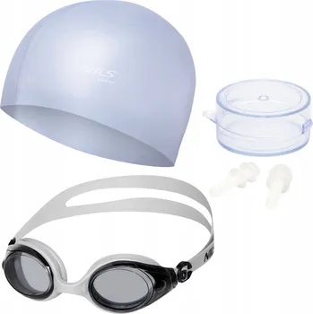 Plavecké brýle Plavecký Set Brýle na Plavání do Bazénu + Čepice + Špunty do Uší