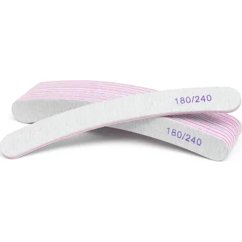 10 x pilník na nehty BANANA Zebra šedý 180/240