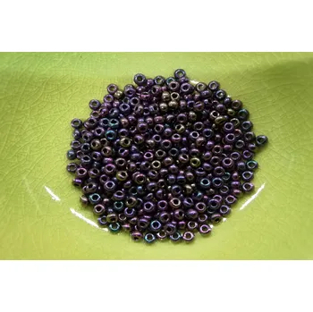 Dětské navlékací korálky Korálky PRECIOSA rokajl vel.8/0 - modrá kobalt lesklá - 10g