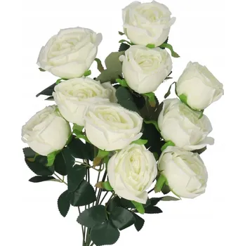 umělá květina Růže v kytici umělé květiny jako živé 50 cm velká, hustá kytice